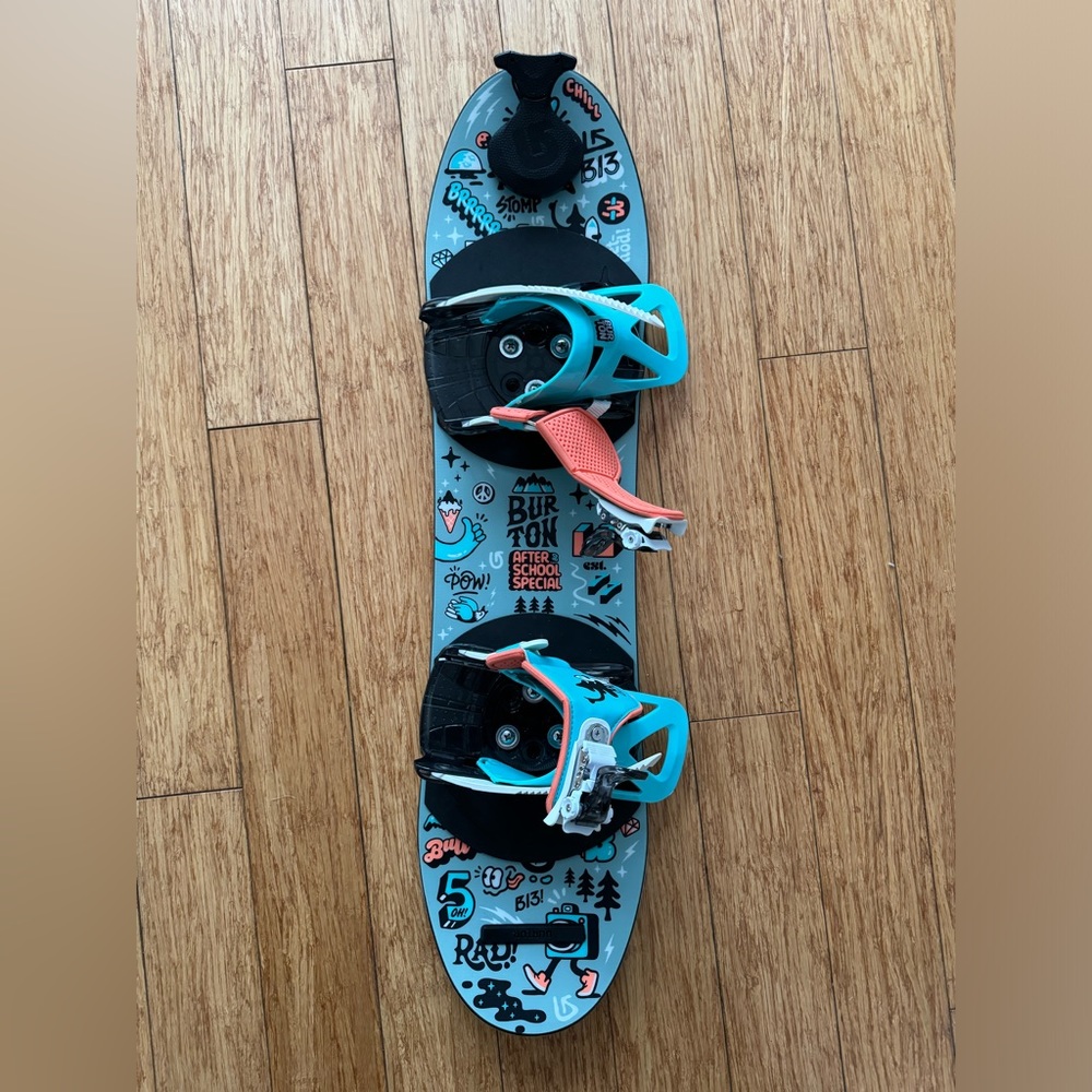 Burton 80cm After School Special kids snowboard with bindings and Burton Riglet